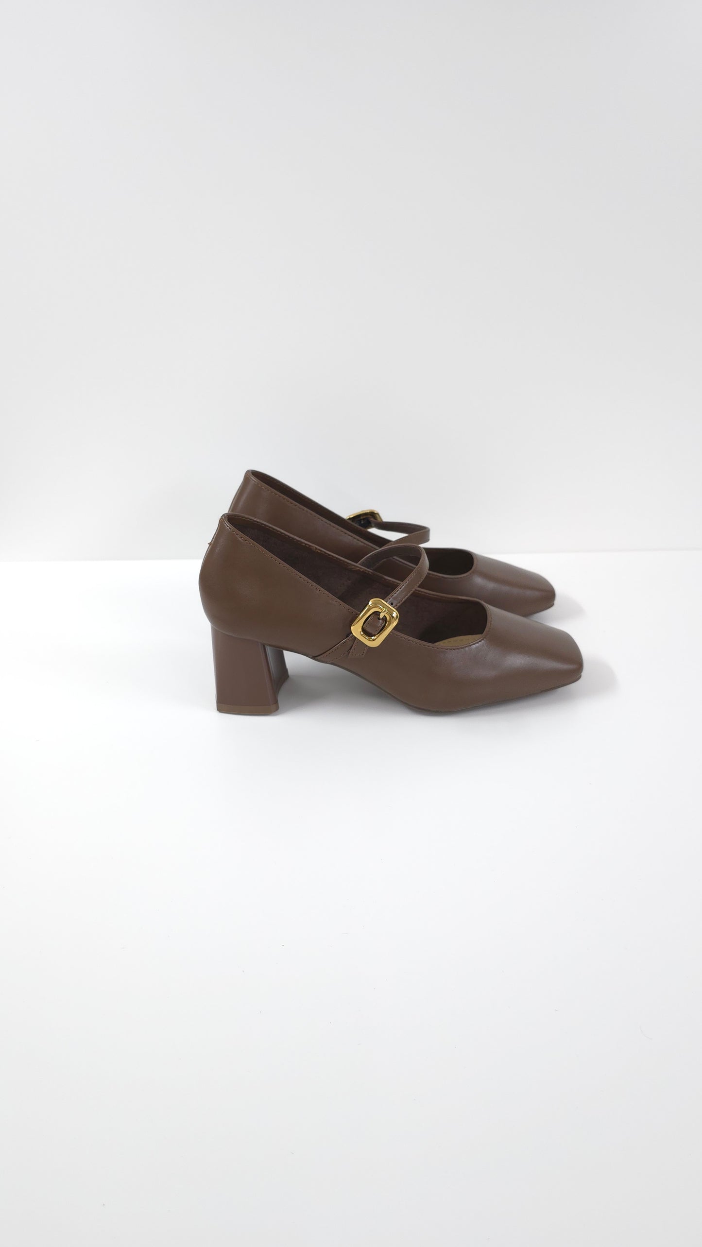 方扣瑪莉珍高跟鞋 Square-Buckle Mary Jane High Heels
