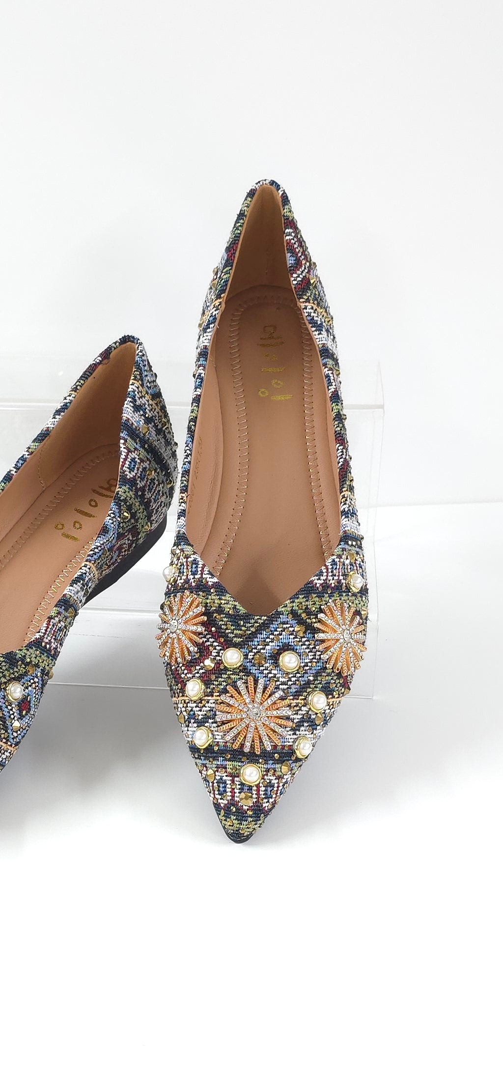 璀璨圖騰平底鞋Vintage Matt Patterned Flats