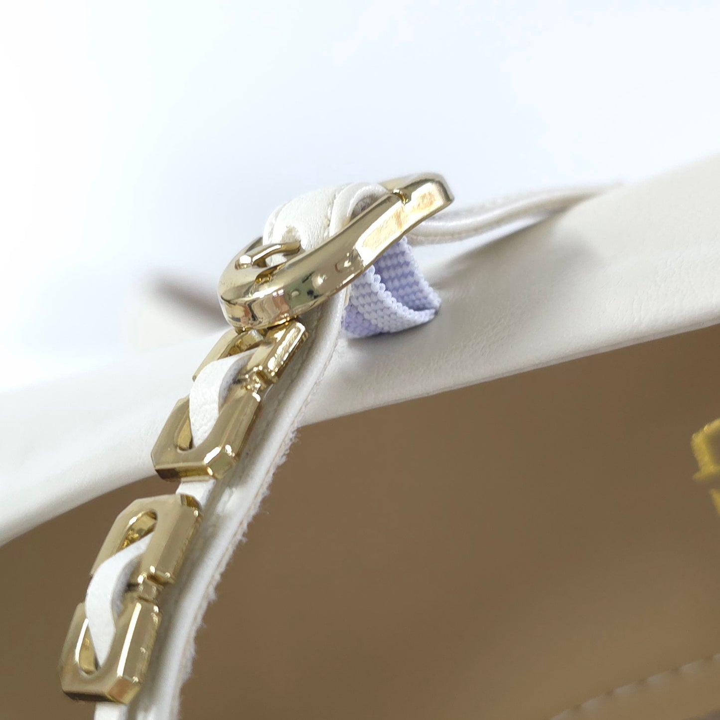 Low Heel with Metal Chain