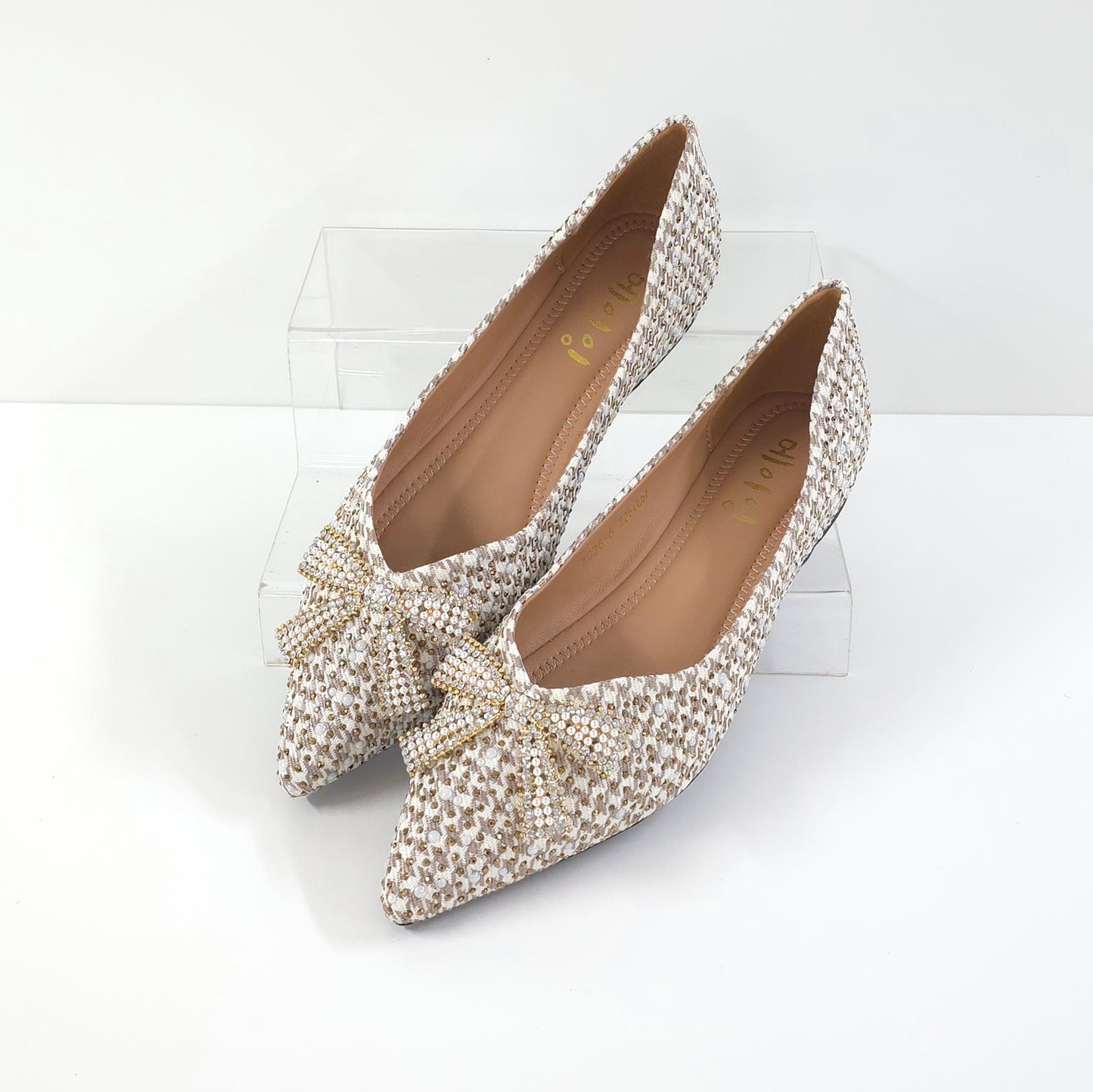 Twinkle Tartan Bow Flats