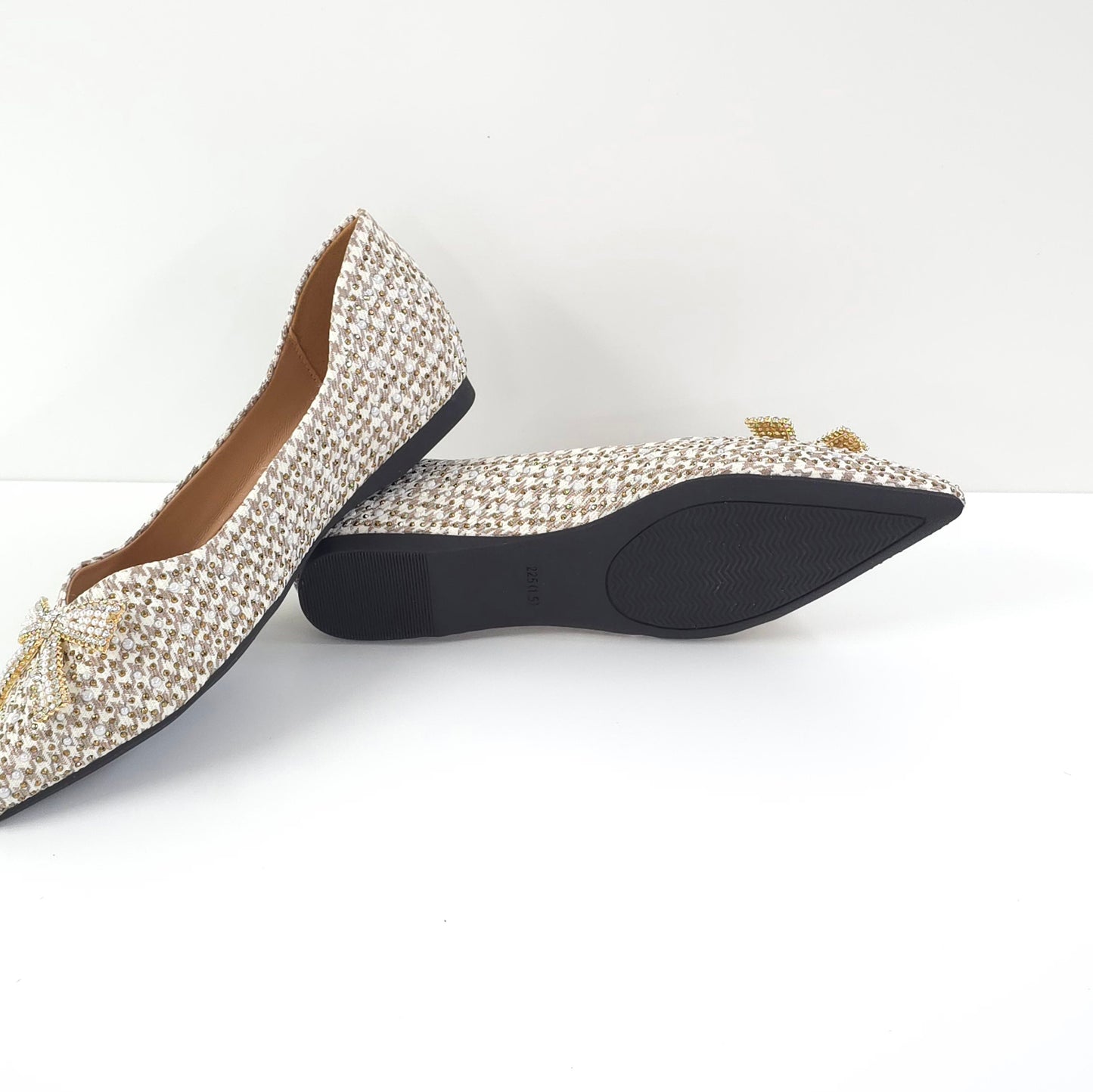Twinkle Tartan Bow Flats