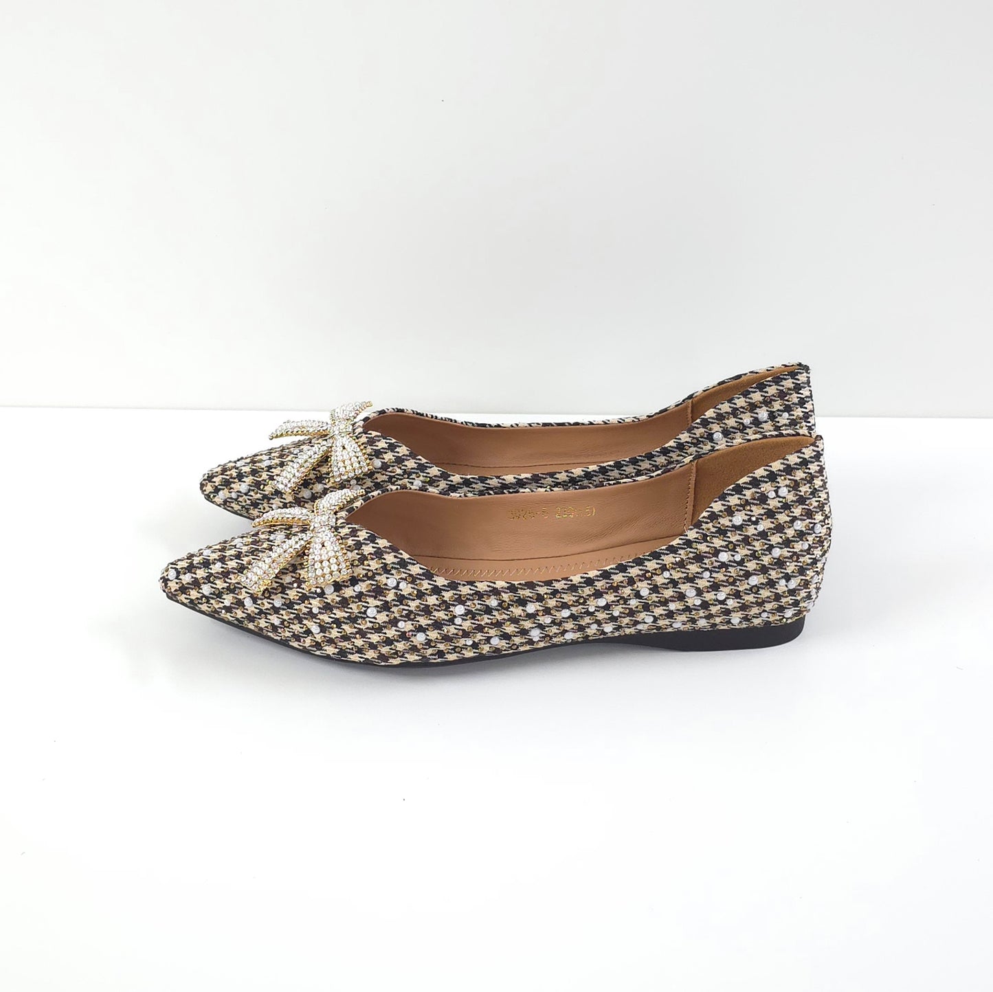Twinkle Tartan Bow Flats