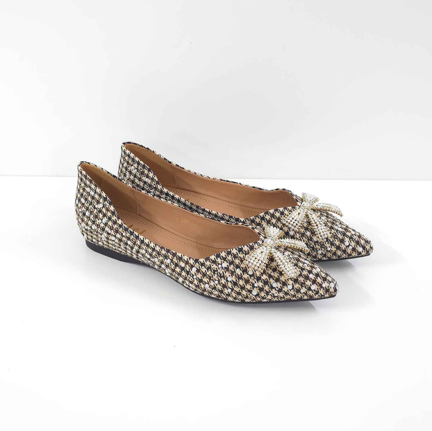 Twinkle Tartan Bow Flats