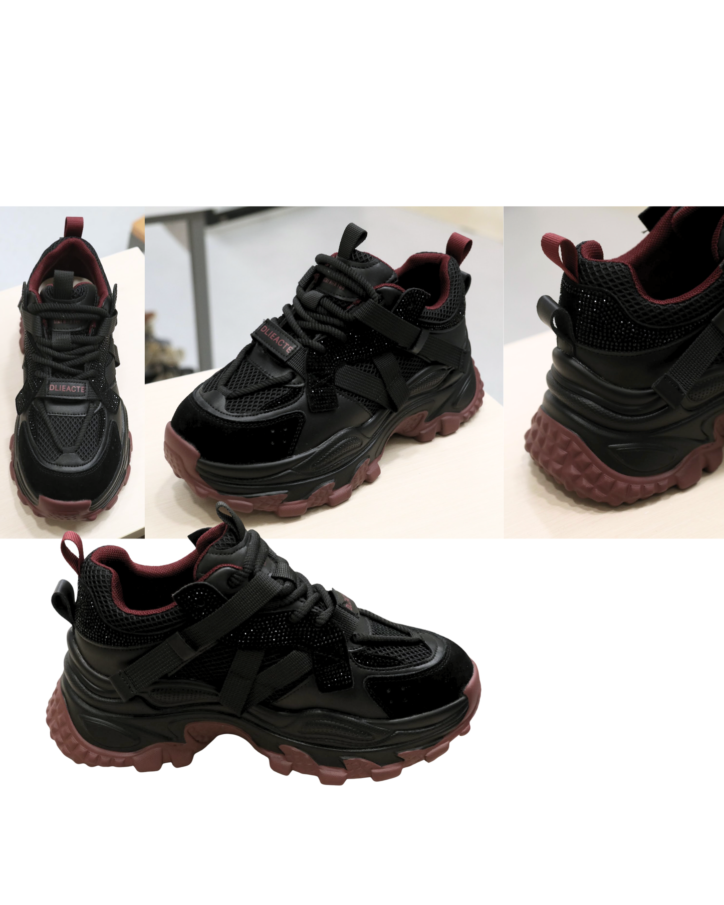 RO66008-31MY Wild Shimmering Fashion Platform Sneakers