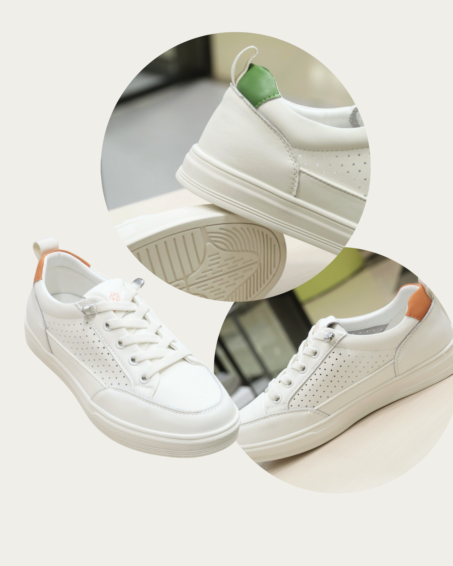ROM13536 Simple Casual Flat Sneakers
