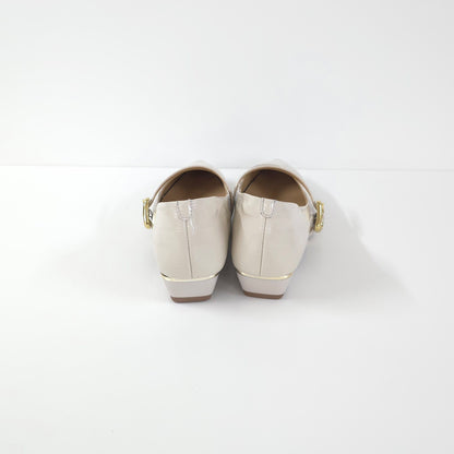方扣低跟漆皮鞋Square Buckle Leather Shoes