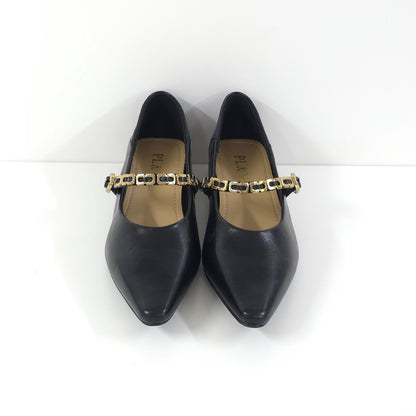 Low Heel with Metal Chain