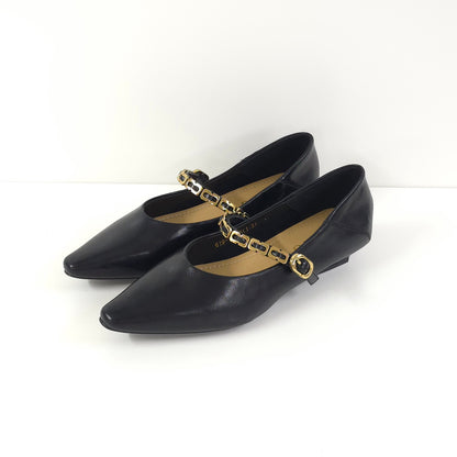 Low Heel with Metal Chain