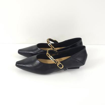 Low Heel with Metal Chain