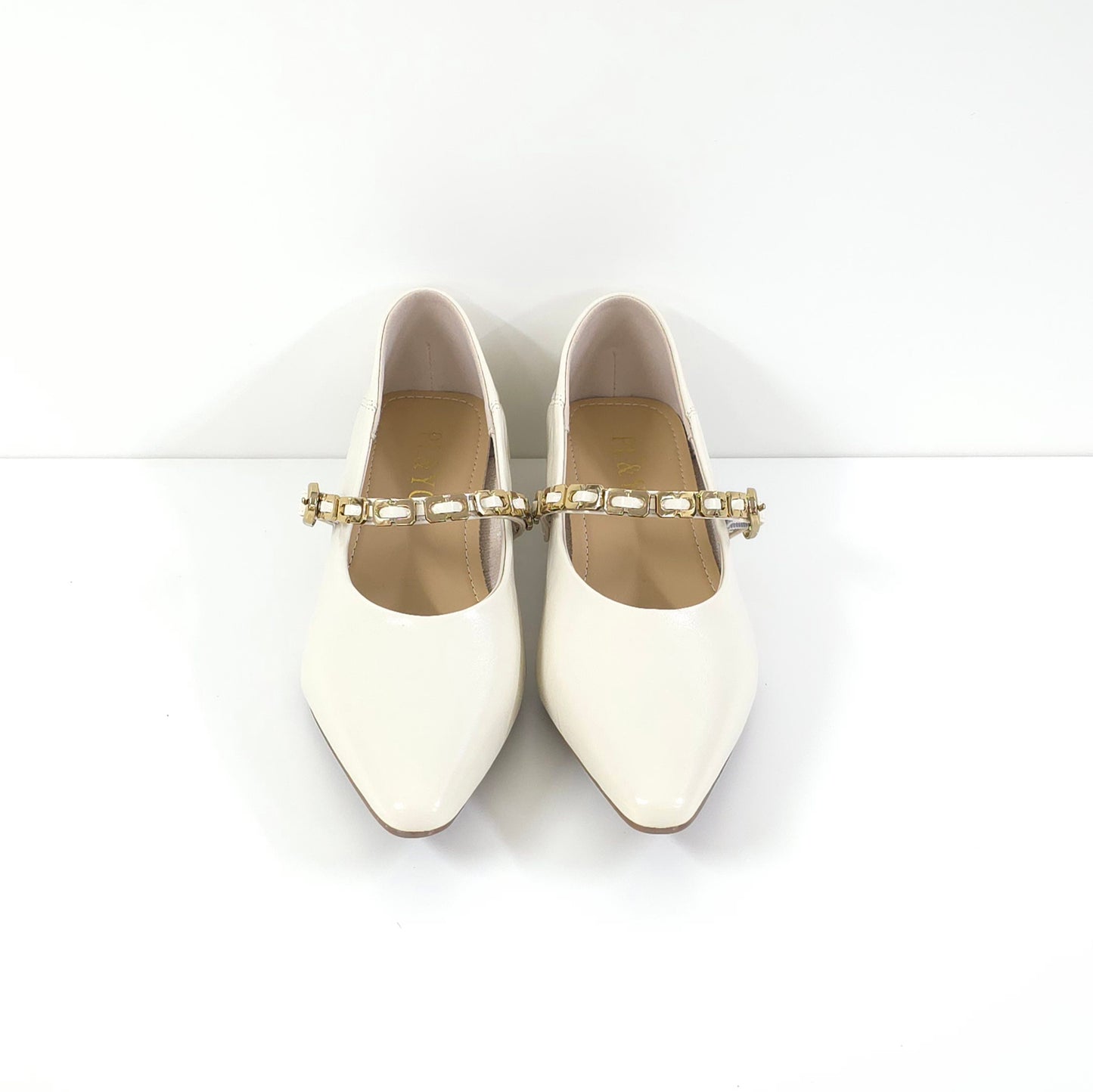 Low Heel with Metal Chain