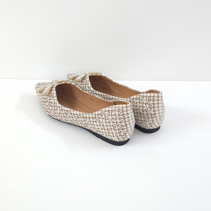 Twinkle Tartan Bow Flats
