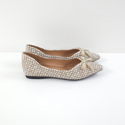 Twinkle Tartan Bow Flats