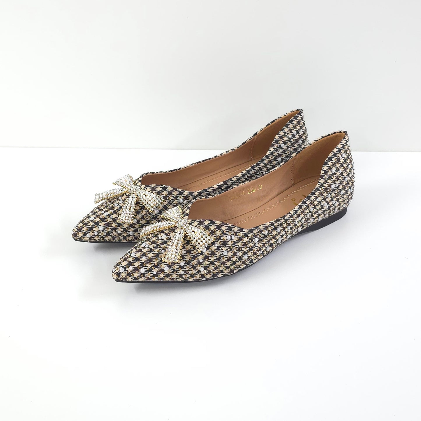 Twinkle Tartan Bow Flats