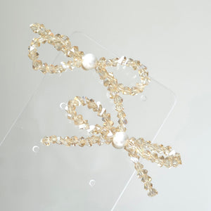 Crystal Ribbon Earrings