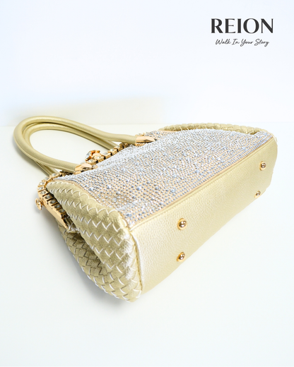 RO249019MY Starlight Woven Dual-Sided Handbag