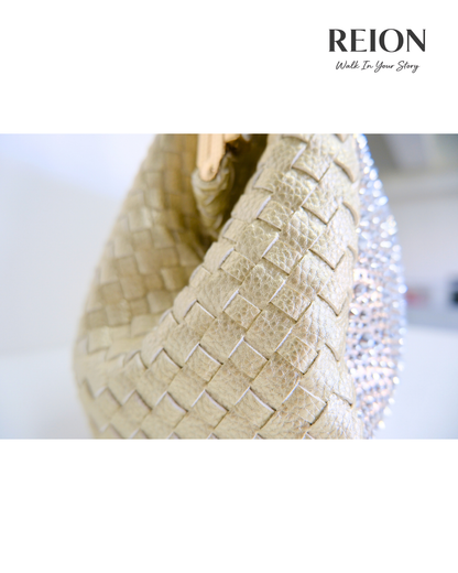 RO249019MY Starlight Woven Dual-Sided Handbag