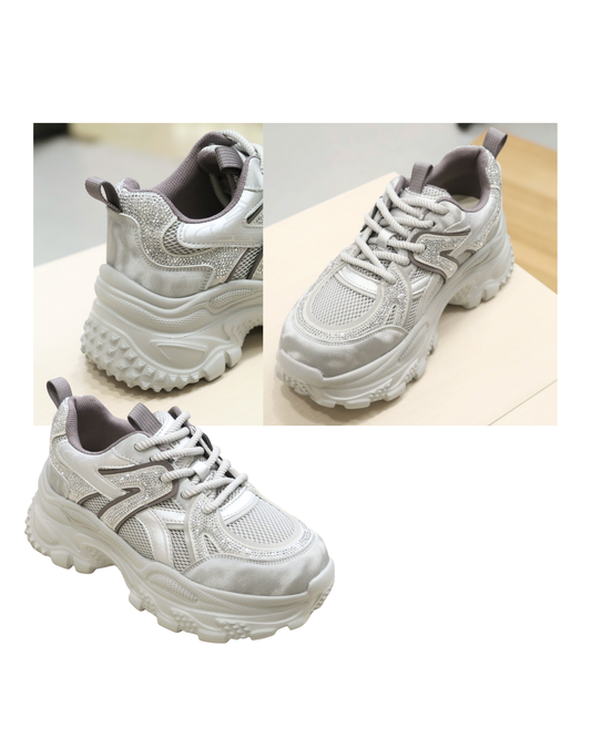 RO66008-85MY Rhinestone Breathable Fashion Sneakers