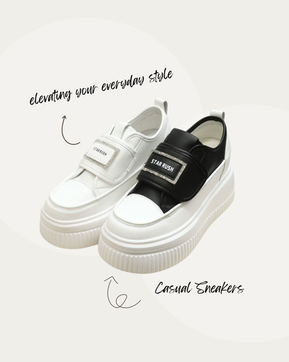 RO6068 Single-Strap Platform Casual Sneakers