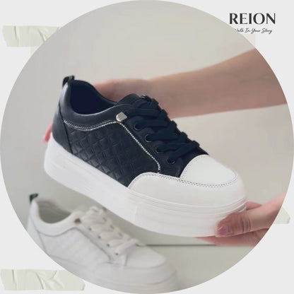 【輕奢閃邊休閒鞋】細緻閃鑽包邊 ‧ 走動間隱約閃爍微光