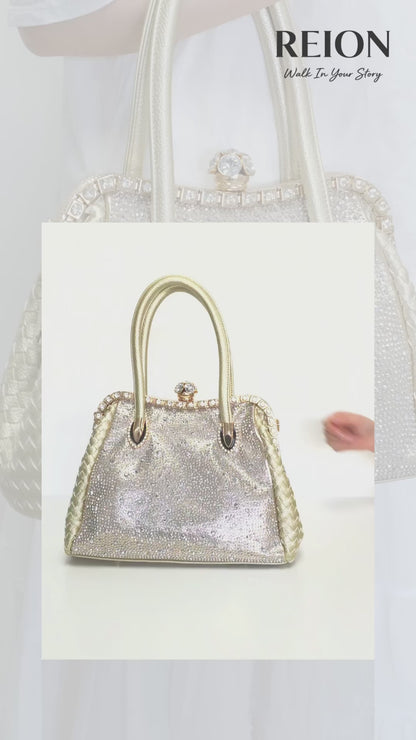 RO249019MY Starlight Woven Dual-Sided Handbag